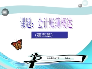 会计账簿概述