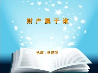 财产属于谁课件11