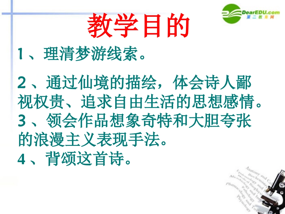 高中语文-2.1《梦游天姥吟留别》课件-人教版第三册_第2页