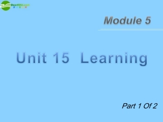 2012届高三英语一轮复习-M5-unit-15-1-Learning课件-北师大版
