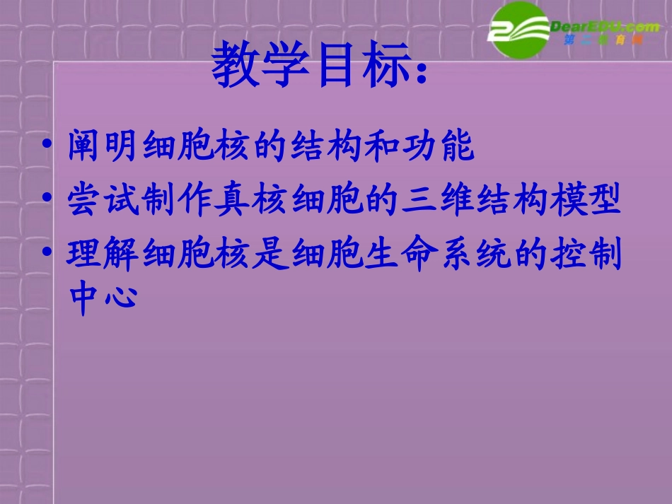 高中生物-3.3《细胞核—系统的控制中心》课件-新人教版必修1_第2页