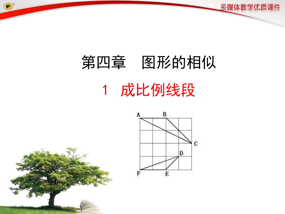 最新北师大版九年级上课件-成比例线段_第1页