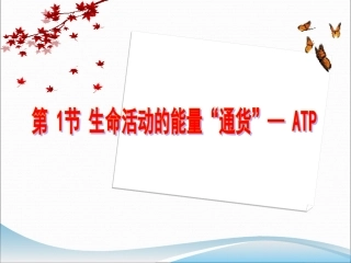 生命活动的能量“通货”——ATP