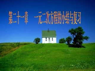 一元二次方程的小结与复习