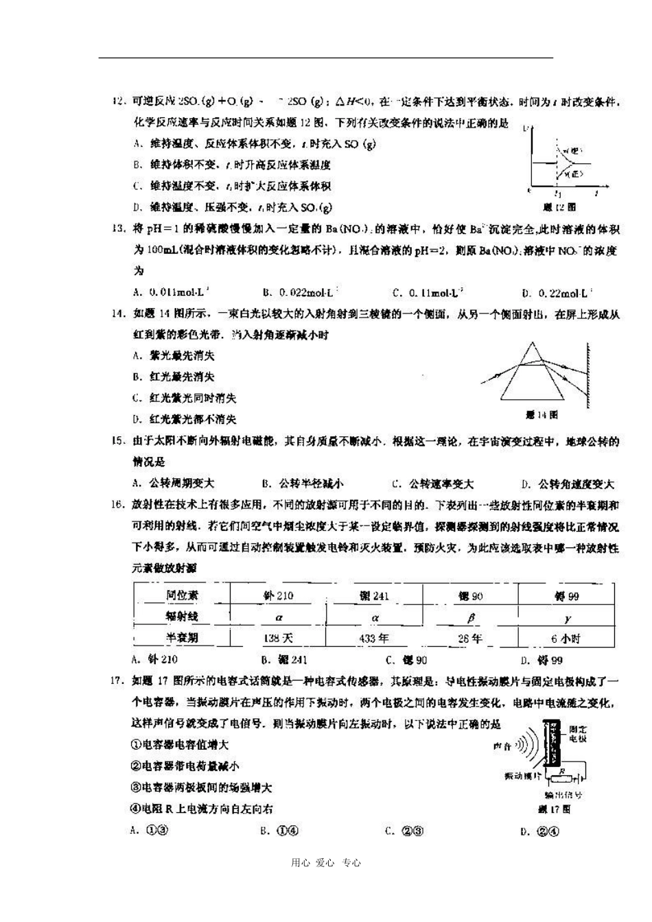 重庆市部分区县2010届高三化学考前冲刺(扫描版)-人教版_第3页