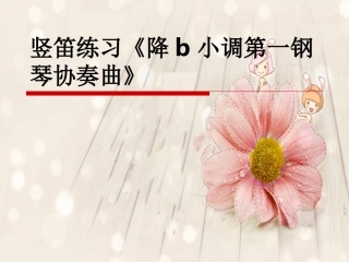 《降b小调第一钢琴协奏曲》课件