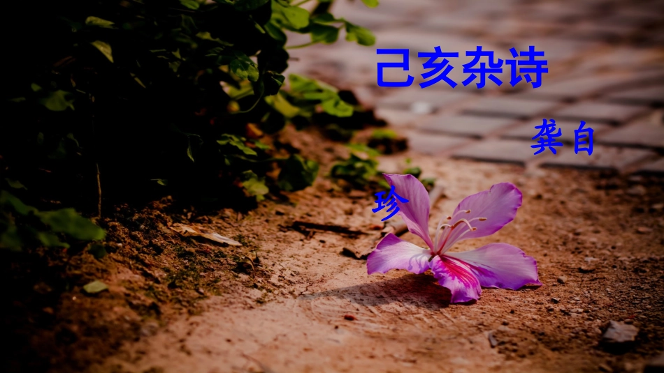 己亥杂诗(其五)_第1页