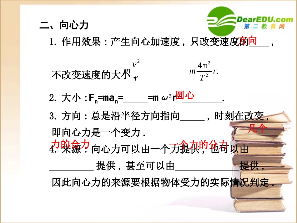 2011届高三物理一轮复习课件：4.3《圆周运动》新人教版_第3页