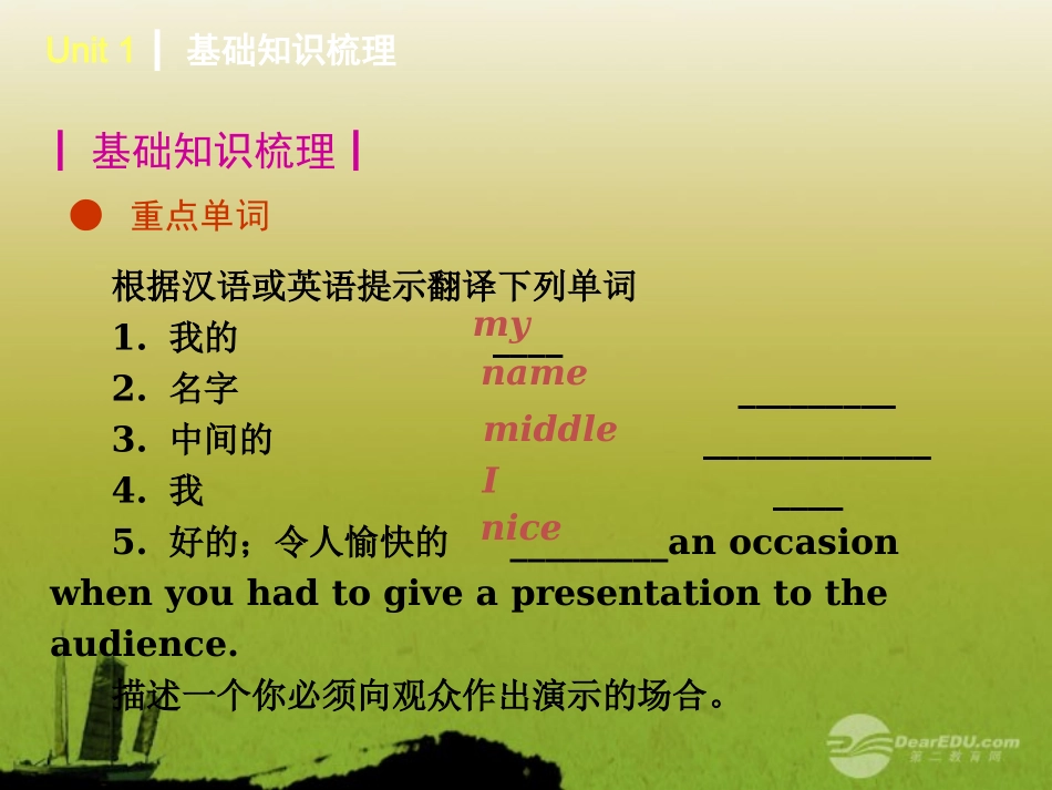 2012年秋七年级英语上册-Units1-3复习课件-人教新目标版_第3页