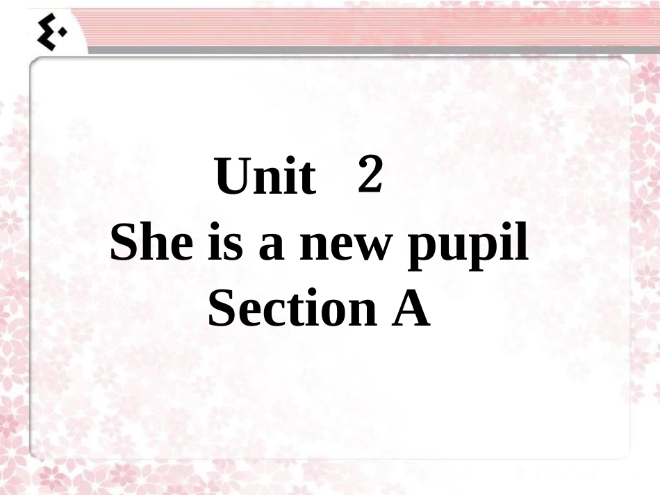 Unit-2-She-is-a-new-pupil-Section-A-课件-2_第1页