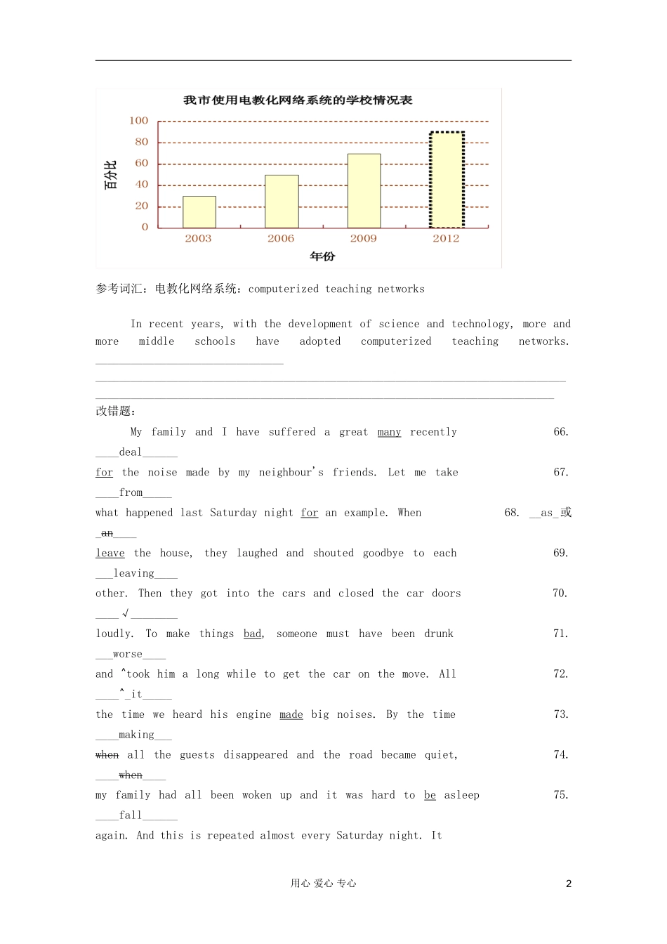 山西省太原市杏岭中学2012届高考英语二轮专题总复习综合资料(15)_第2页