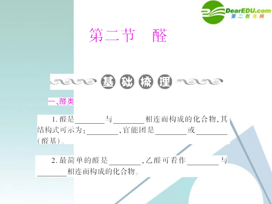 高中化学-3.2《醛》课件-新人教版选修5_第1页