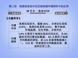【课堂新坐标】2014版高考地理一轮复习-第十二章第二讲-地理信息技术在区域地理环境研究中的应用配套课件-