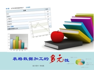 4.2.3表格数据加工的多元性