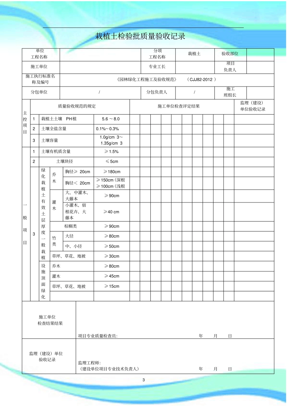 园林绿化工程施工及验收规范CJJ-完整表格_第3页