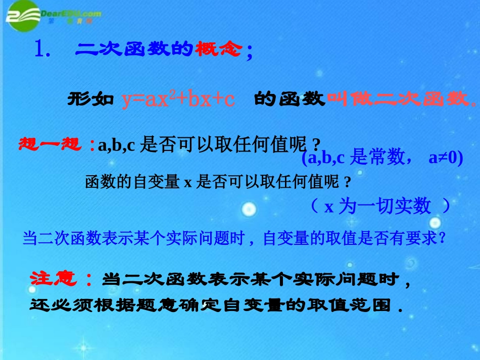 2011中考数学第一轮复习课件(二次函数复习)-浙教版_第2页