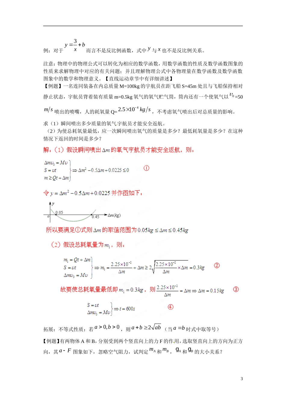 高中物理知识全解-附录1-高中物理中常用的数学知识_第3页