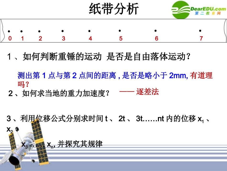 高中物理-2.5-2自由落体运动精美课件-新人教版必修1_第3页