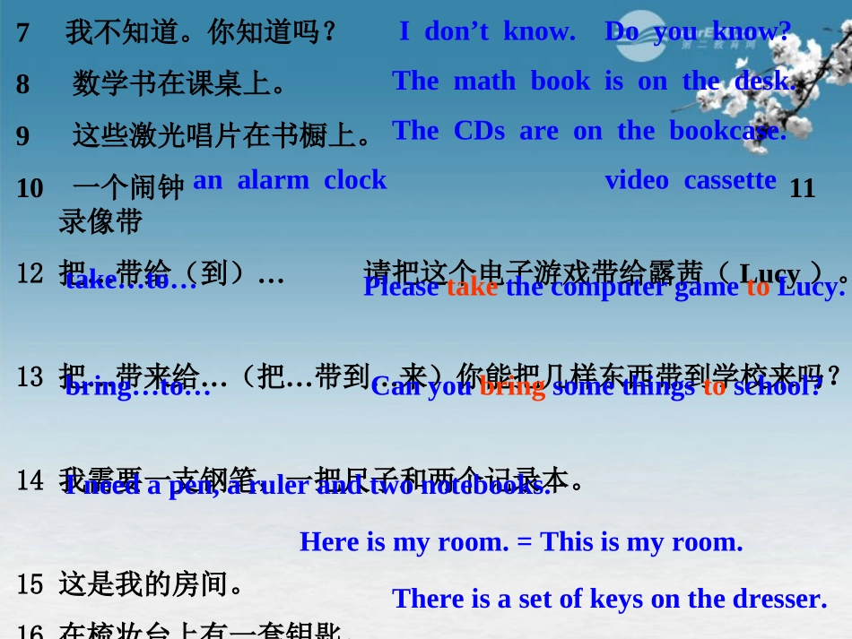 浙江省瑞安阁巷中学七年级英语《7Unit07》课件-人教新目标版_第2页