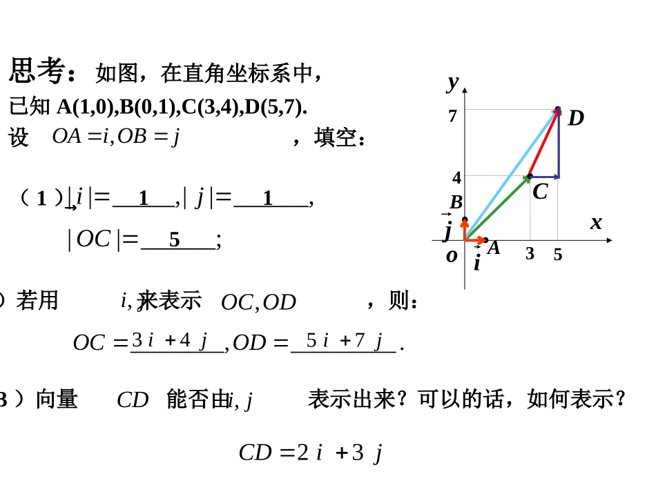 2.3.2平面向量的正交分解及坐标表示_第3页