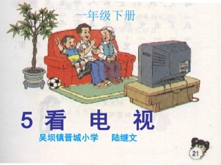 陆继文《看电视》课件1.