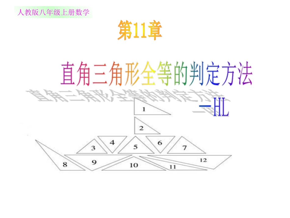 11.2.4全等三角形的判定HL.2.4全等三角形的判定HL_第1页