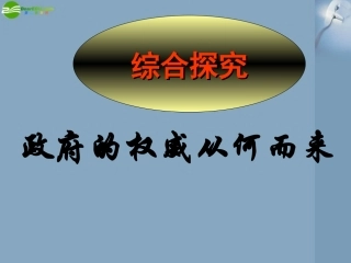 高一政治《政治生活》探究性学习树立政府的权威课件-新人教版必修2