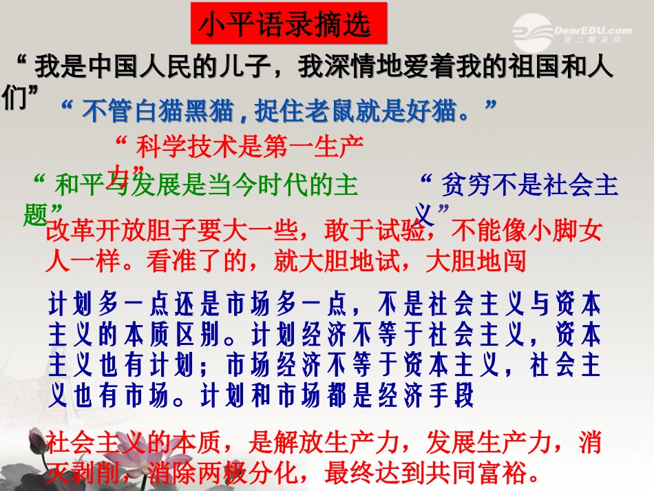 浙江省建德市寿昌中学2012届高三历史第一轮复习-建设中国特色社会主义理论课件_第3页