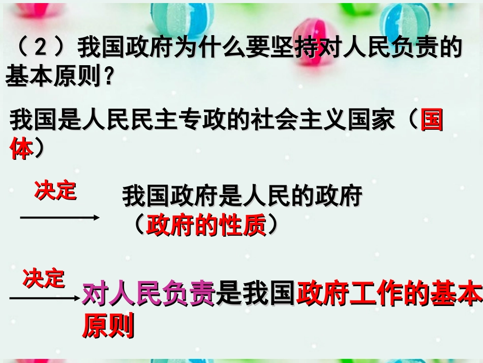 北京市延庆县第三中学高一政治-3.2《政府的责任-对人民负责》课件-新人教版_第3页