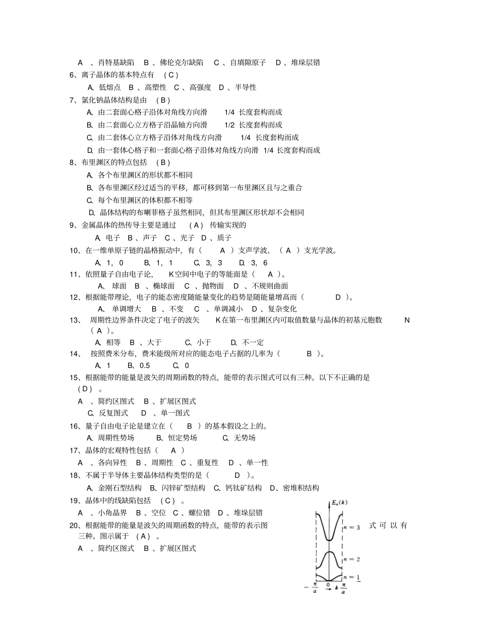 固体物理试题库讲解_第3页