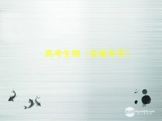 【5年高考3年模拟】(安徽专用)2014高考生物一轮复习-专题4-酶和ATP配套课件(B版)新人教版