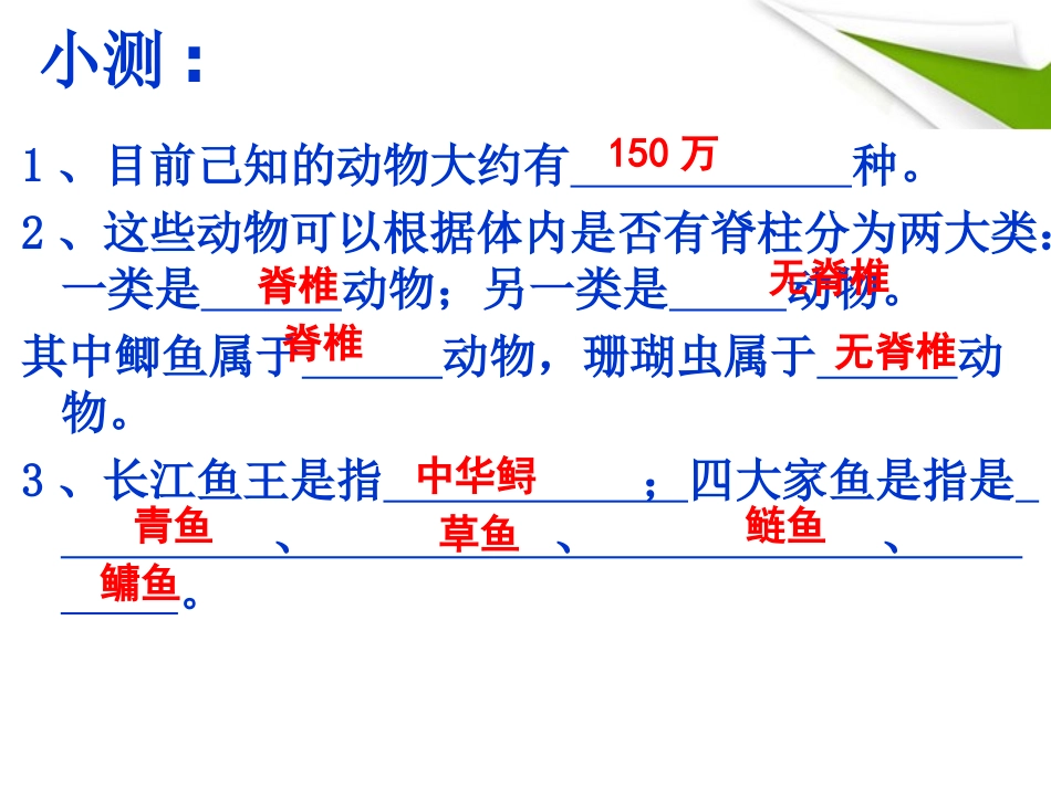 八年级生物上册-第一节水中生活的动物课件-人教新课标版_第2页