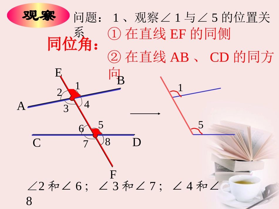 浙江省温州市泰顺县新浦中学八年级数学上册-1.1同位角、内错角、同旁内角课件-人教新课标版_第3页
