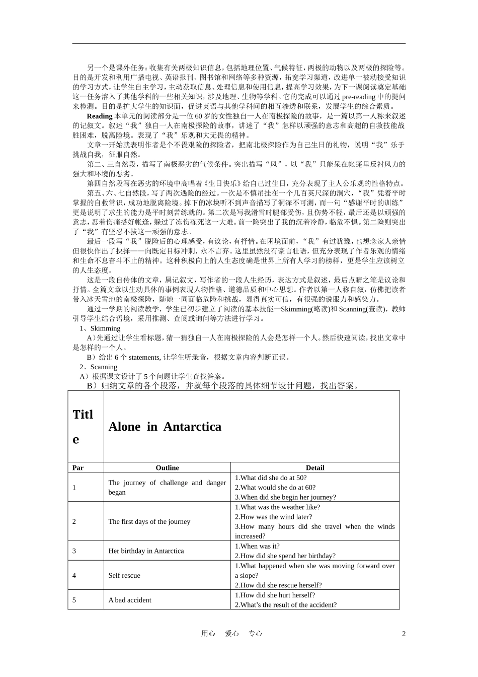 高中英语-Unit-17《Famous-Women》说课稿-新人教版必修1_第2页