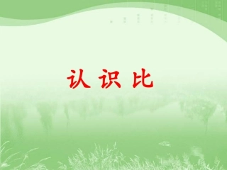 认识比》教学课件