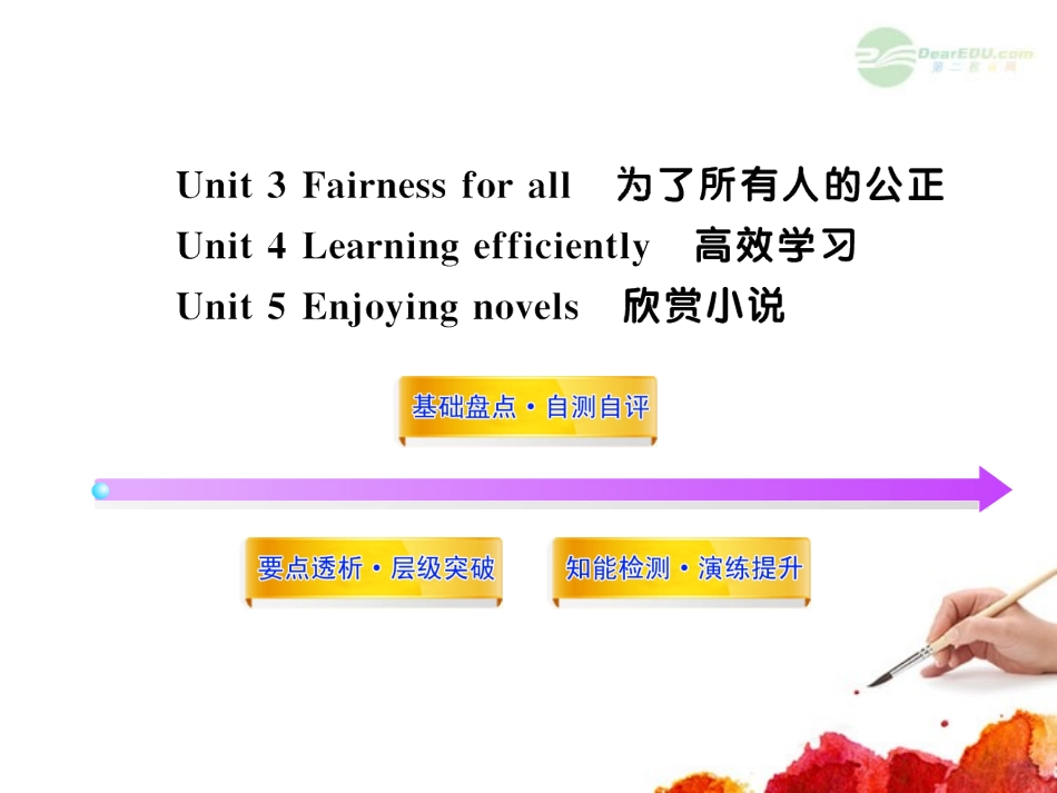 2012版高中英语全程复习方略配套课件-Units-3-5-新人教版选修10-_第1页