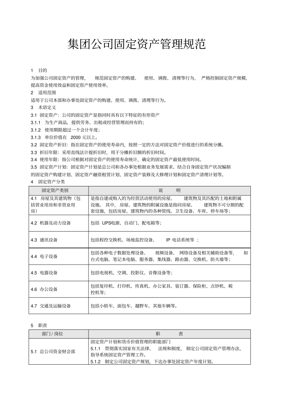 固定资产管理规范_第1页