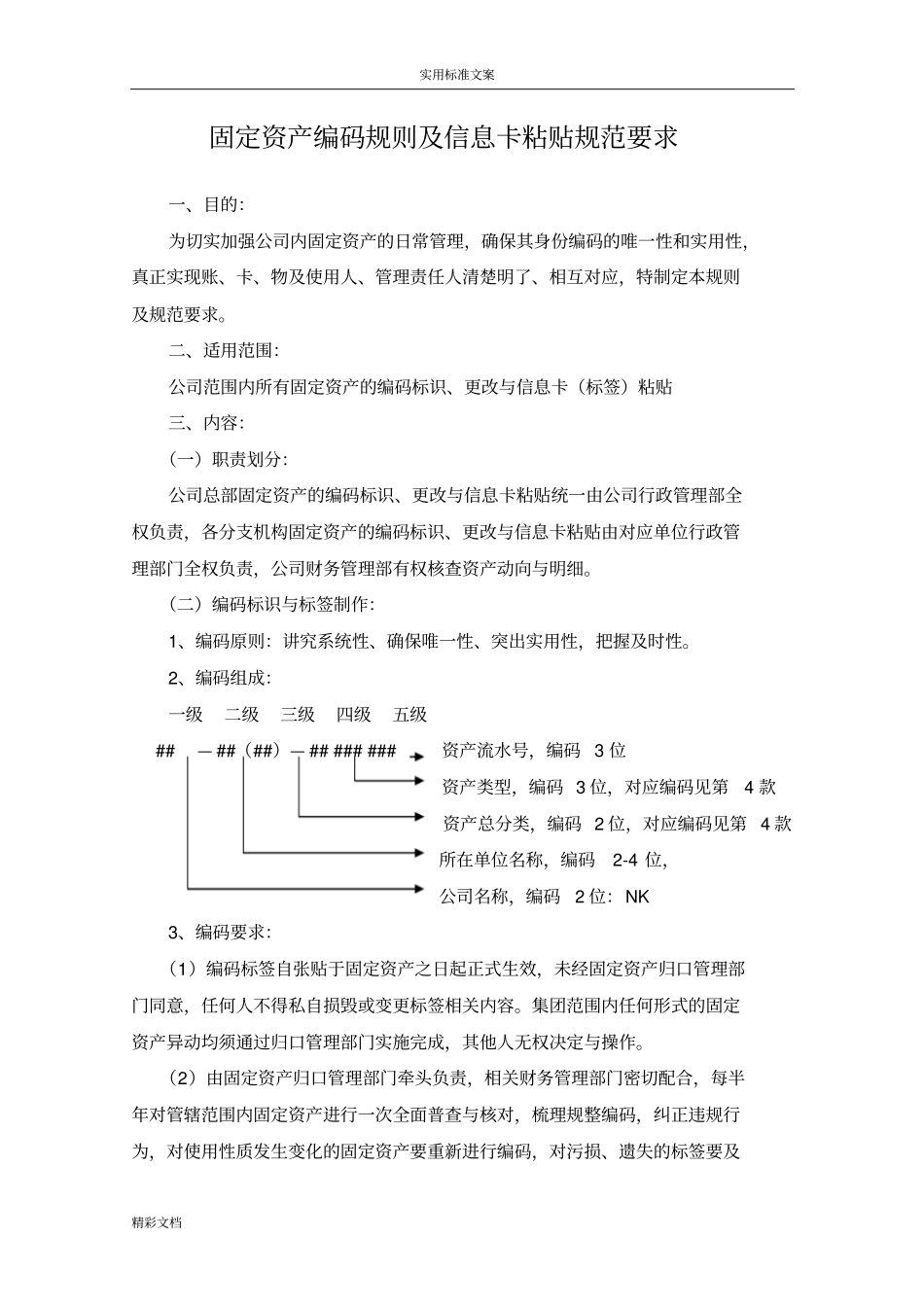 固定资产编码规则00731_第1页