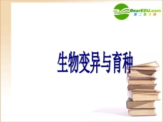高一生物-变异应用育种课件人教版必修2