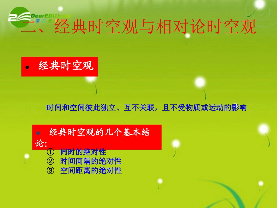 物理：鲁科版-必修2-6.1-高速世界-(课件)_第3页