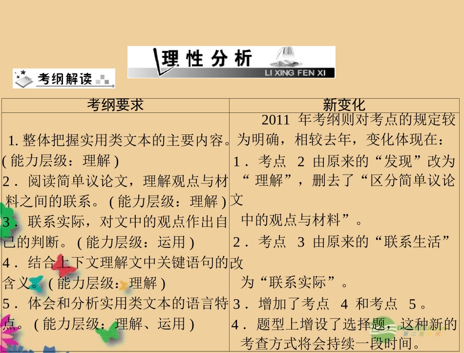 《金牌学案风向标》广东省2012年中考语文总复习-第二部分-第四章-议论文阅读课件-人教新课标版_第2页