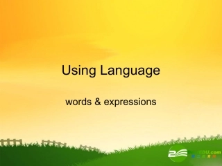 高中英语：第一单元using-language知识点复习及写作课件人教版必修4