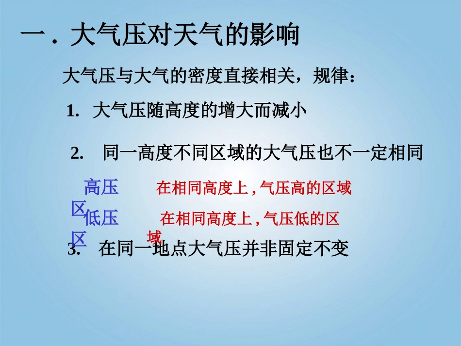 浙江省台州温岭市松门镇育英中学八年级科学上册-2.4-大气压与人类生活课件-浙教版_第2页