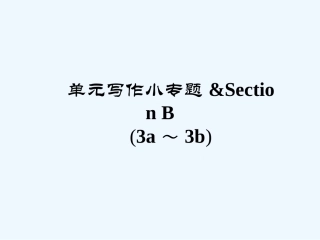 Unit-10习题课件单元写作小专题