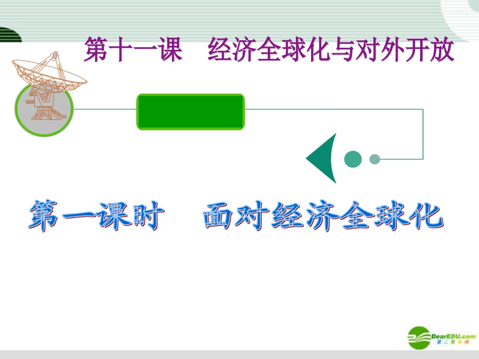 江苏省2012届高考政治复习-第四单元-第十一课-第一课时-面对经济全球化课件-新人教版必修1_第2页