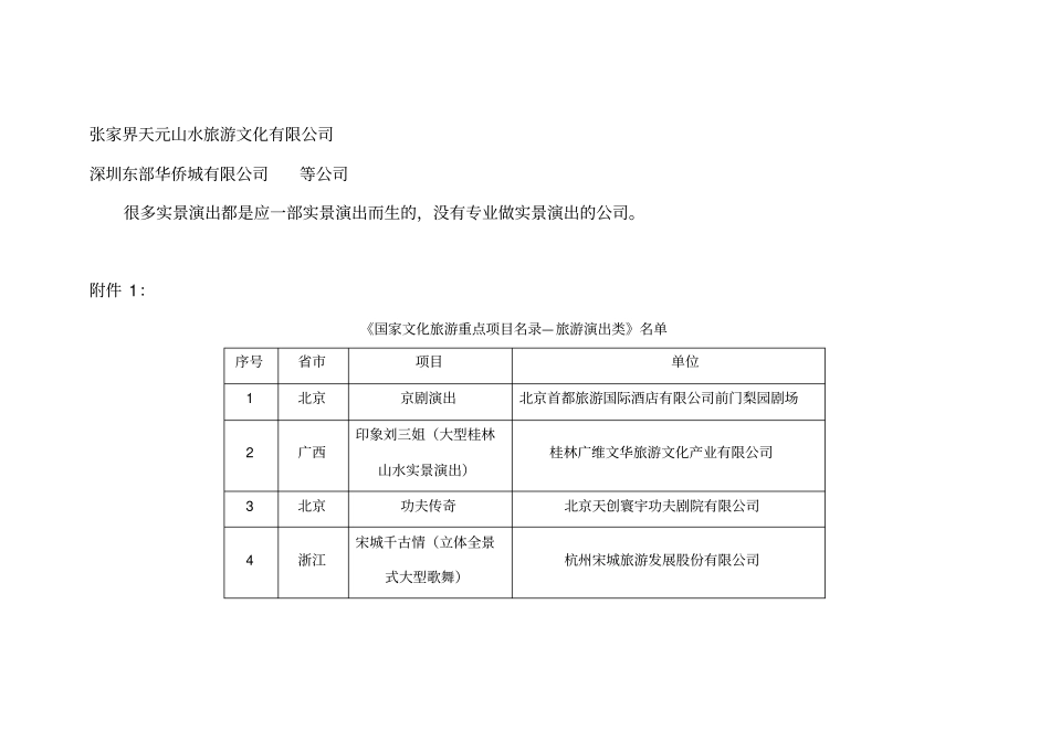 国内实景演出知名导演团队及公司情况汇总_第3页