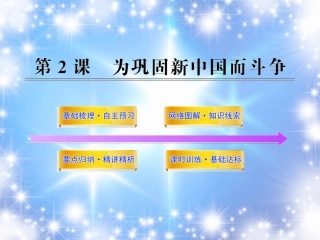 (新课标)2013年八年级历史下册-1.2为巩固新中国而斗争课件-北师大版