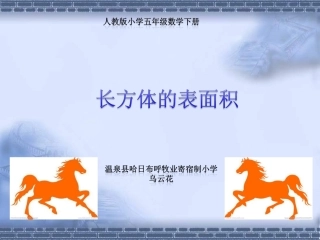 长方体和正方体的表面积