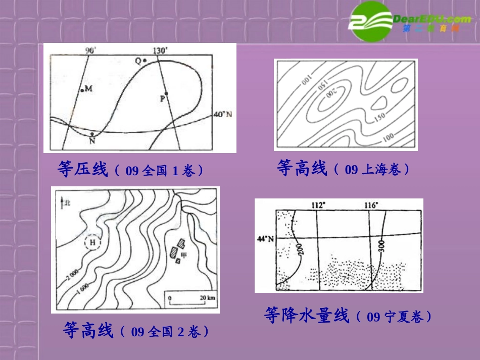 湖南长沙一中2011届高三地理二轮复习-等值线课件_第2页