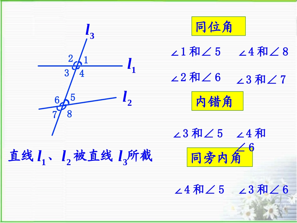《同位角、内错角、同旁内角》参考课件_第2页